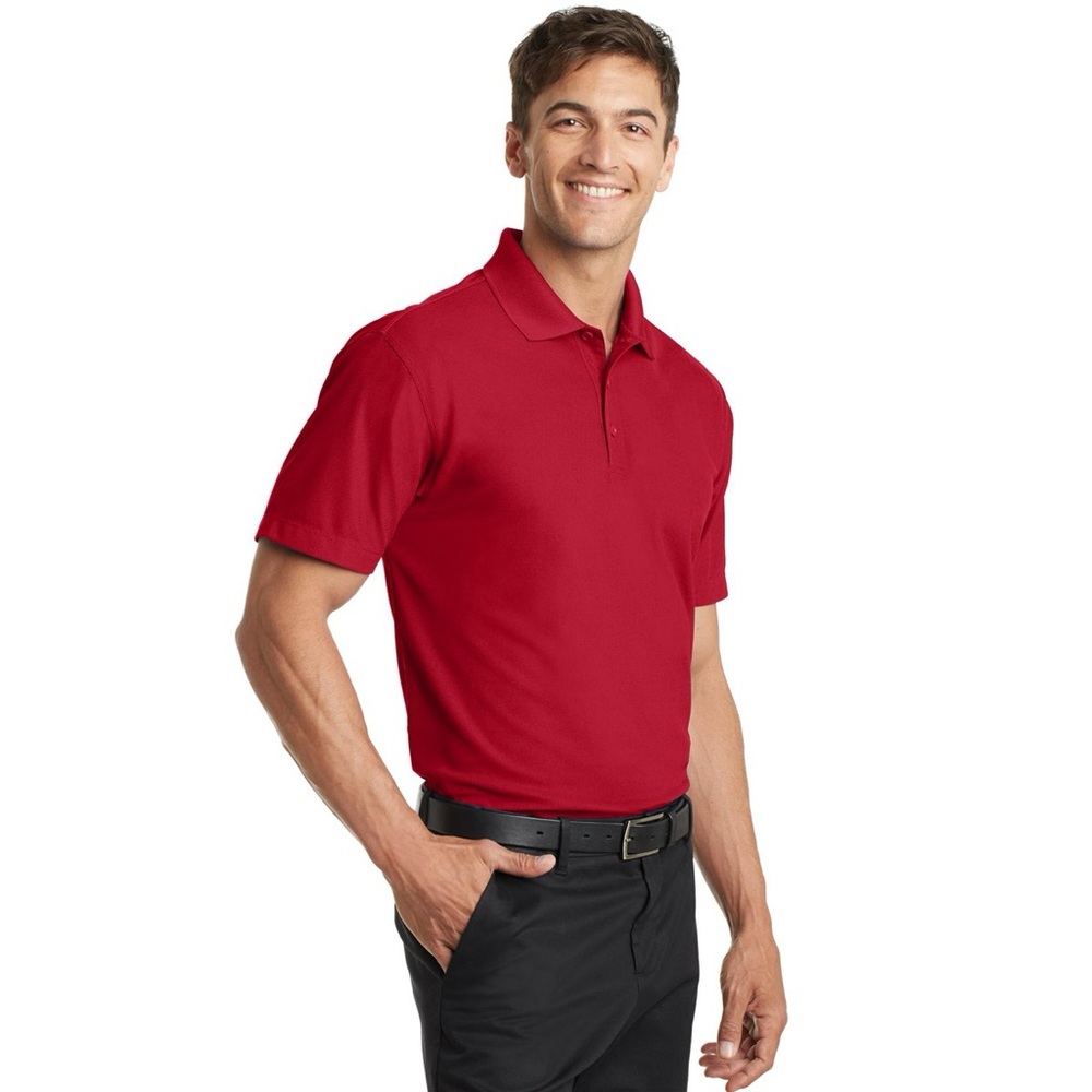 Men’s Port Authority Polo Shirt, Size XL, Red - Picture 3 of 13